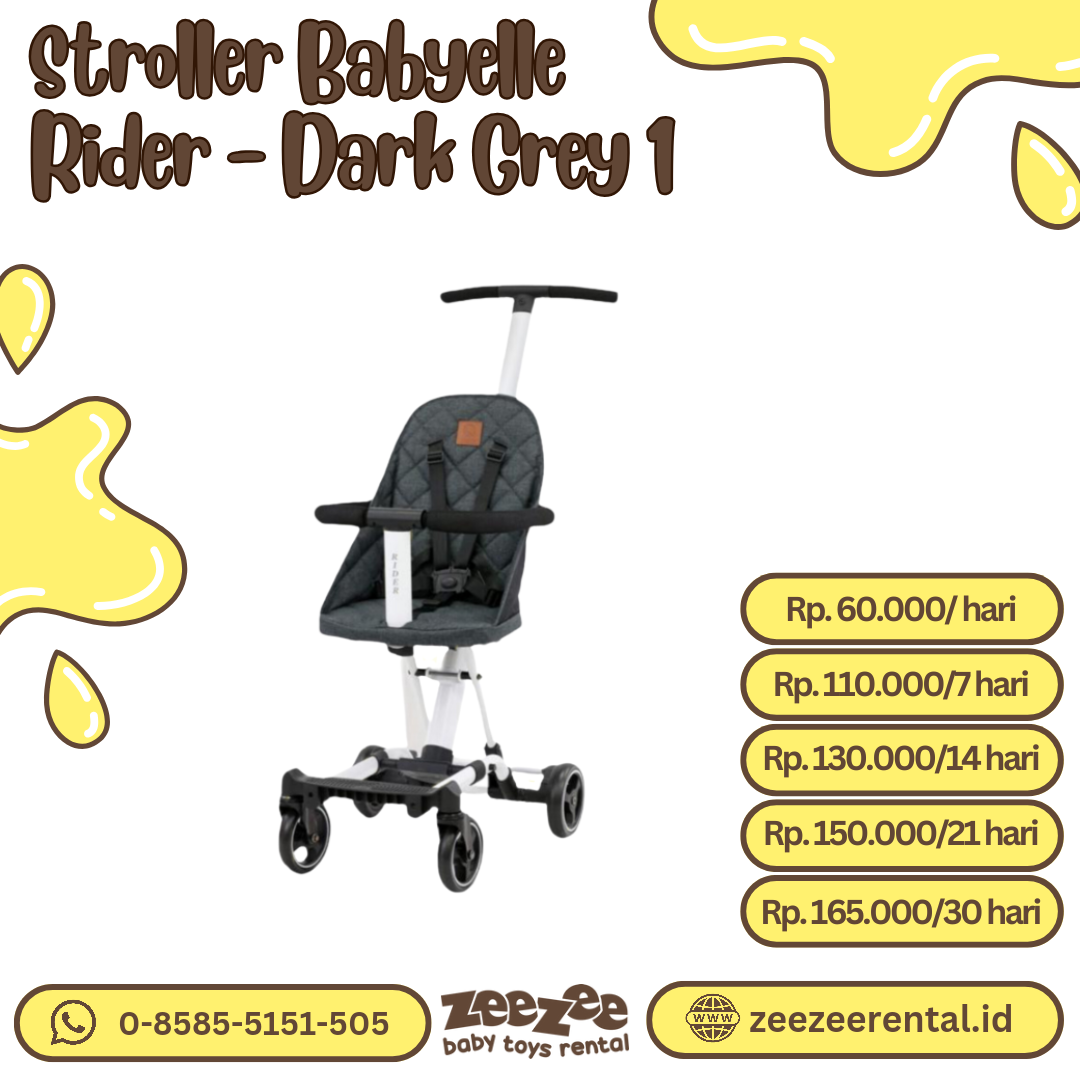 STROLLER BABYELLE RIDER - DARK GREY (I)