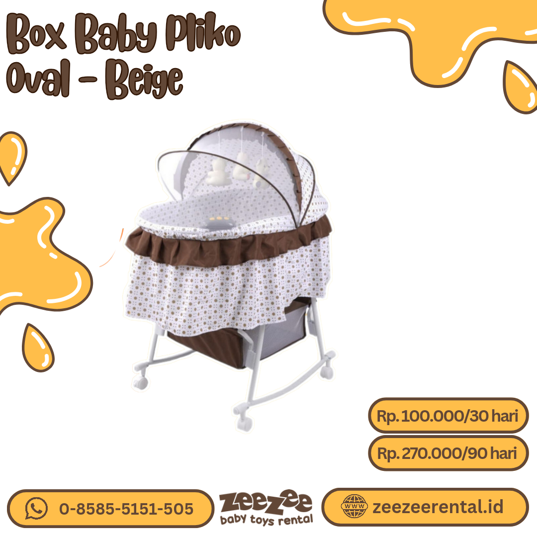 BOX BABY PLIKO OVAL BEIGE