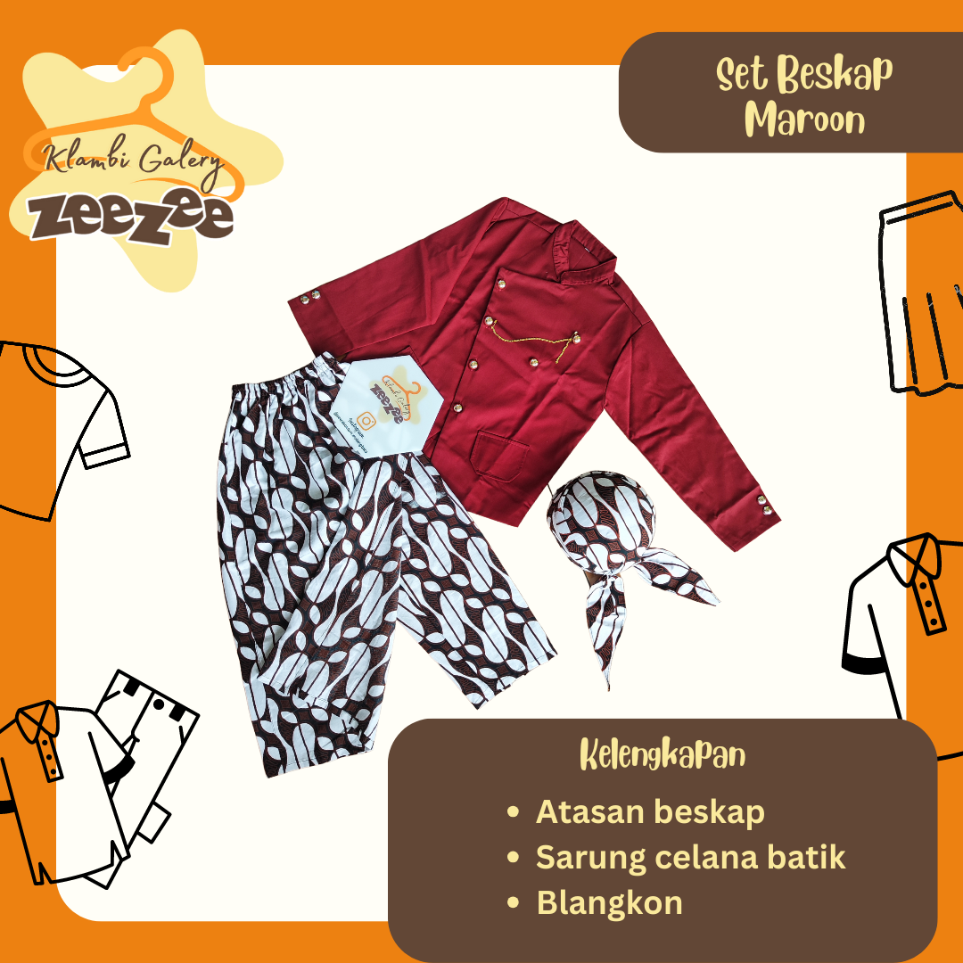 SET BESKAP MAROON
