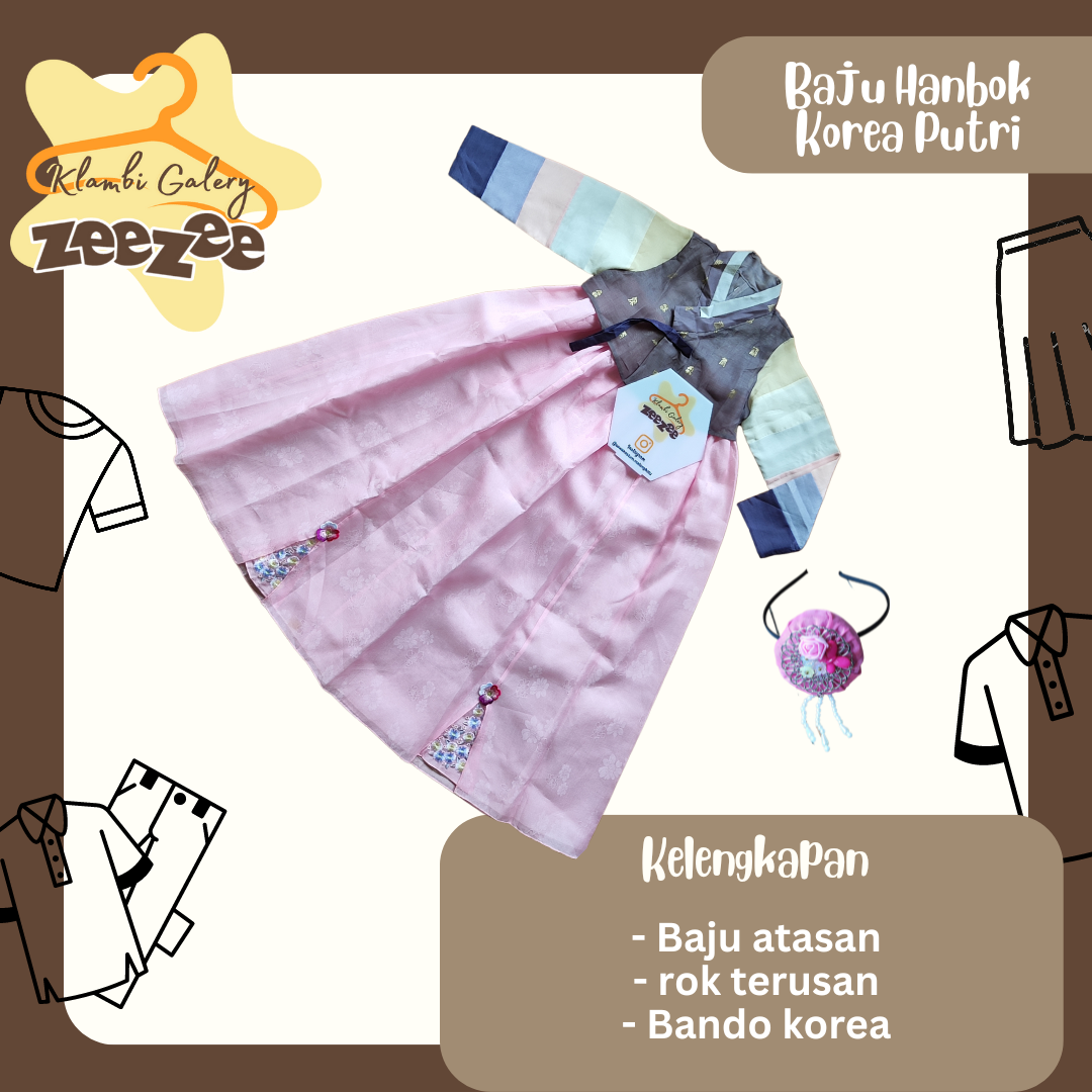 BAJU HANBOK KOREA PUTRI