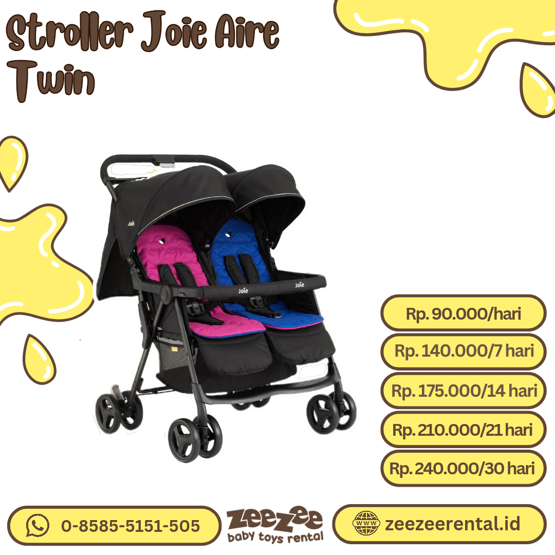 STROLLER JOIE AIRE TWIN ROSY & SEA