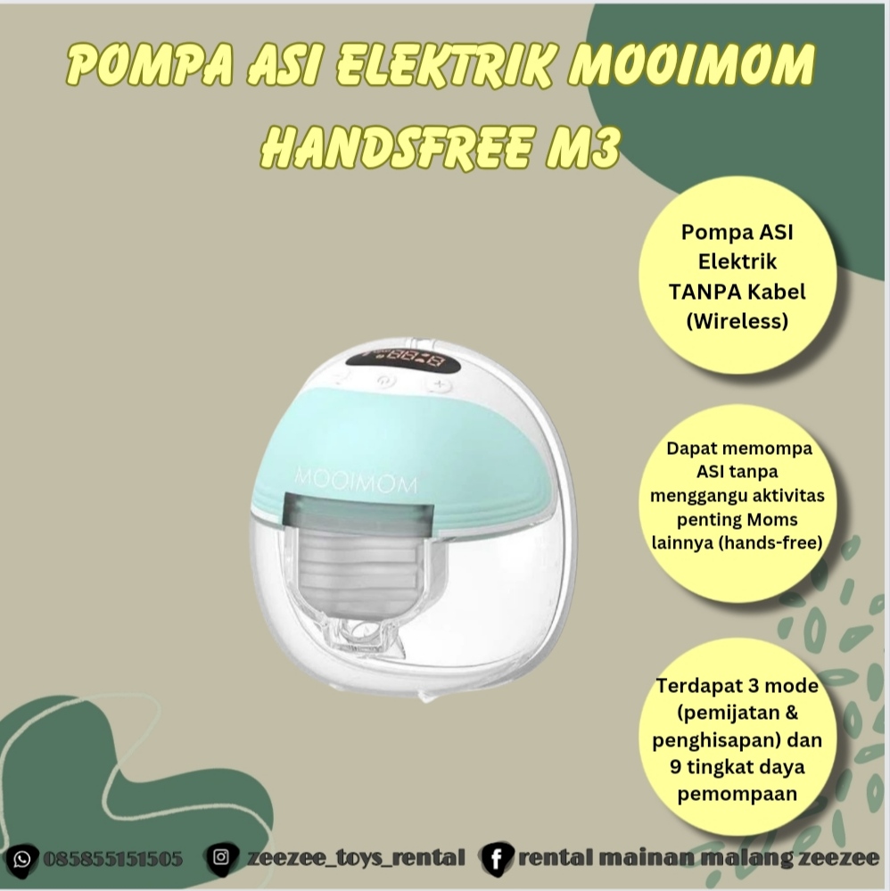 MOOIMOM HANDSFREE ELECTRIK BREASTPUMP M3
