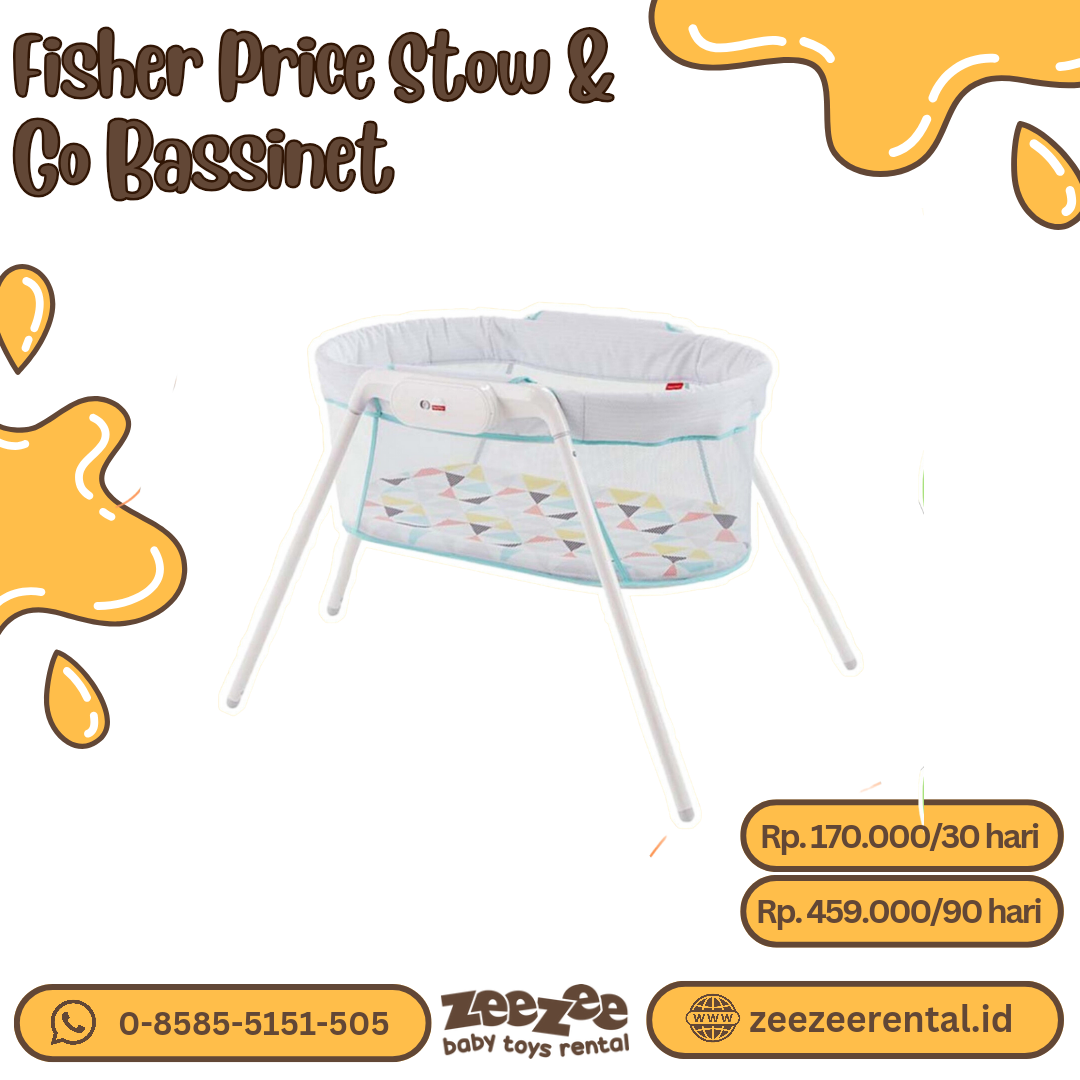 FISHER PRICE STOW & GO BASSINET