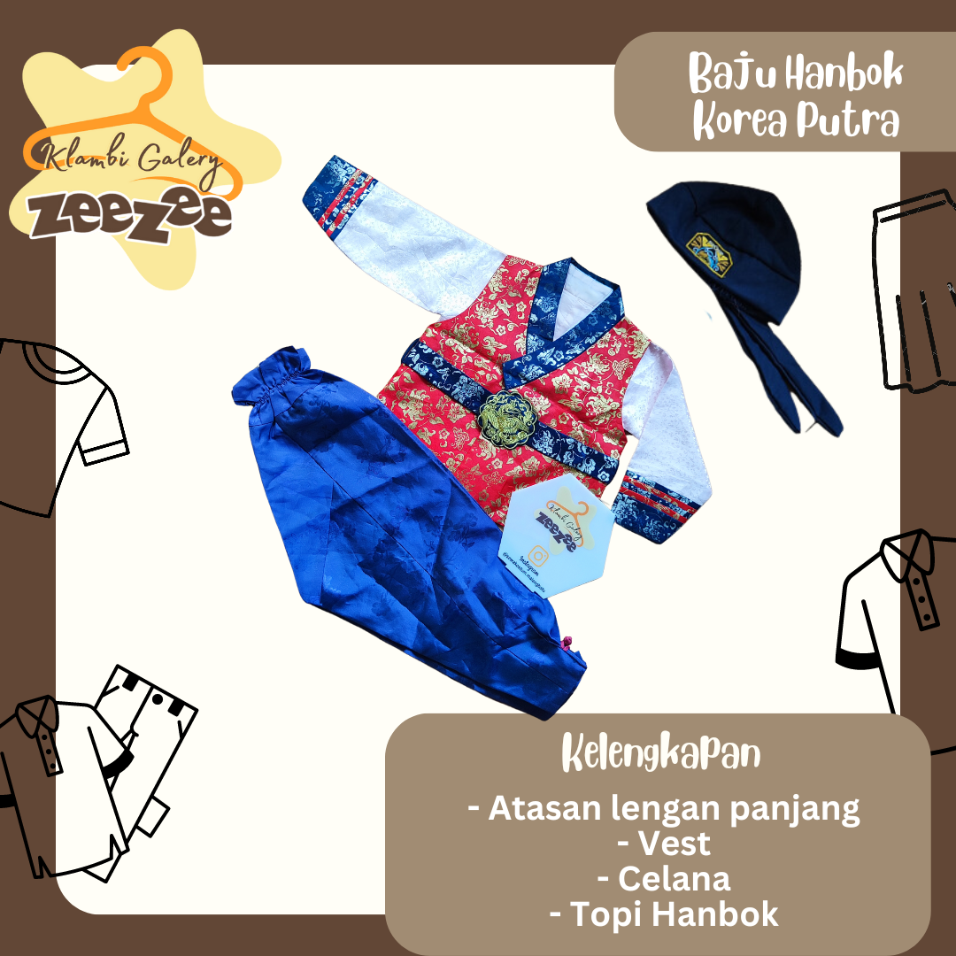 BAJU HANBOK KOREA PUTRA