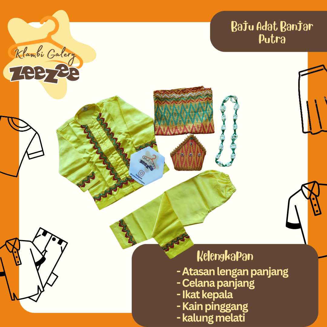 BAJU ADAT BANJAR PUTRA 