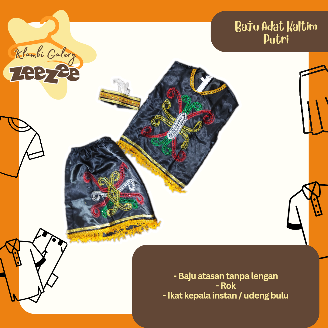 BAJU ADAT KALTIM PUTRI