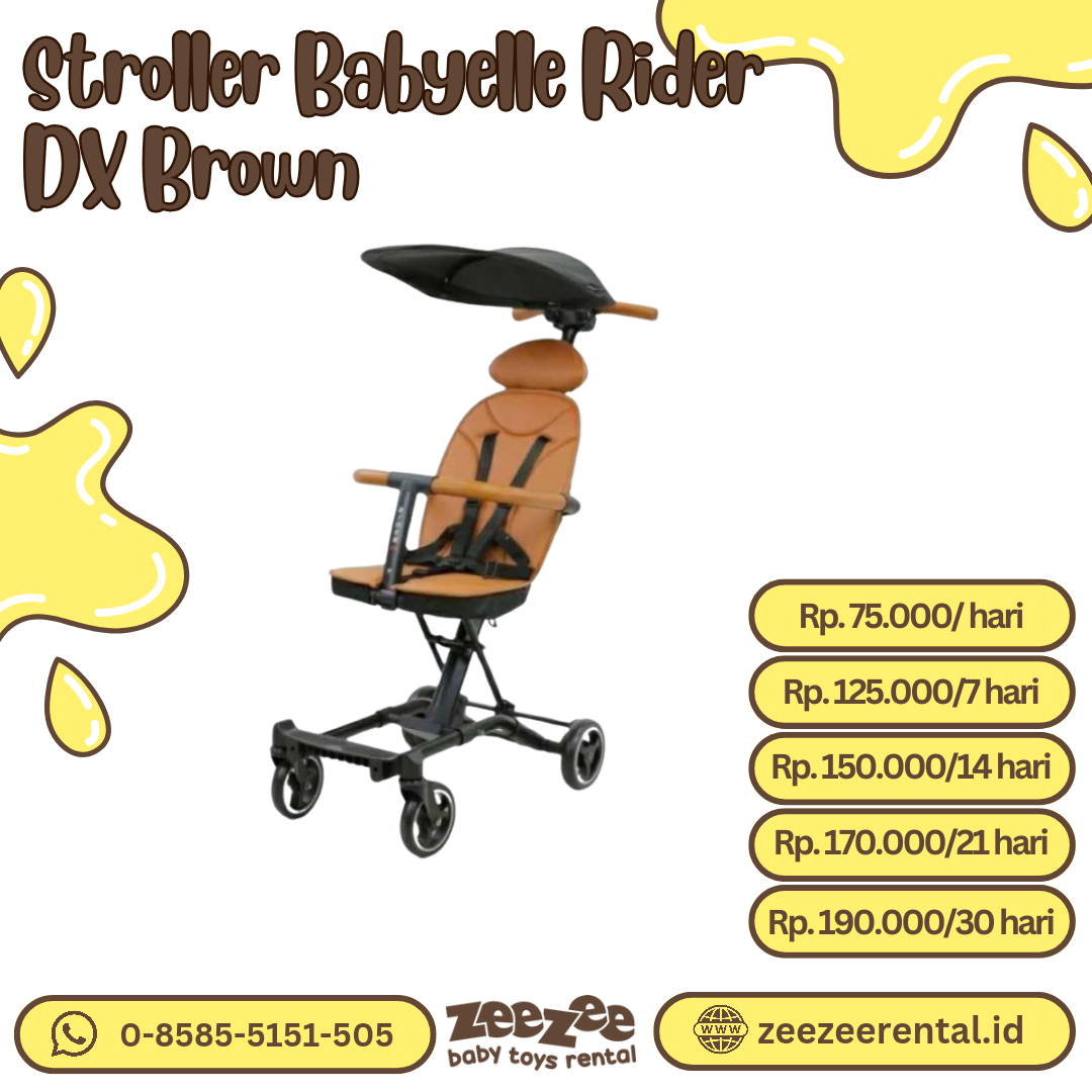 STROLLER BABYELLE RIDER DX BROWN