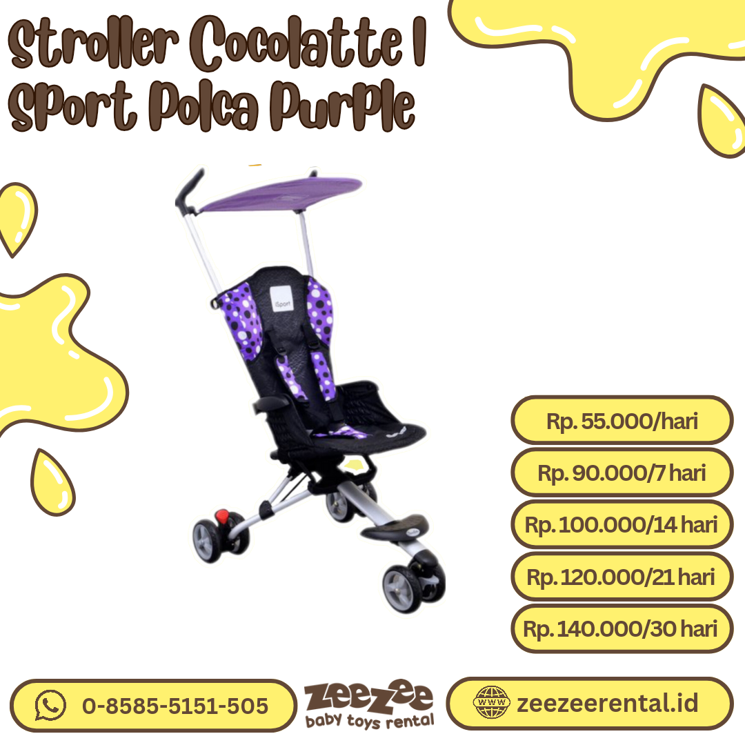 STROLLER COCOLATTE I SPORT POLCA PURPLE