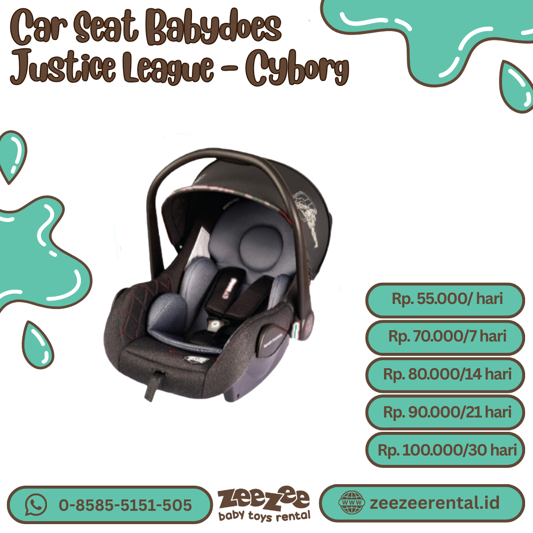 CAR SEAT BABYDOES JUSTICE LEAGUE - CYBORG