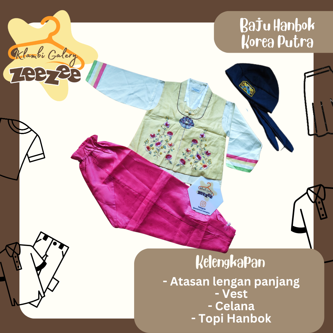 BAJU HANBOK KOREA PUTRA