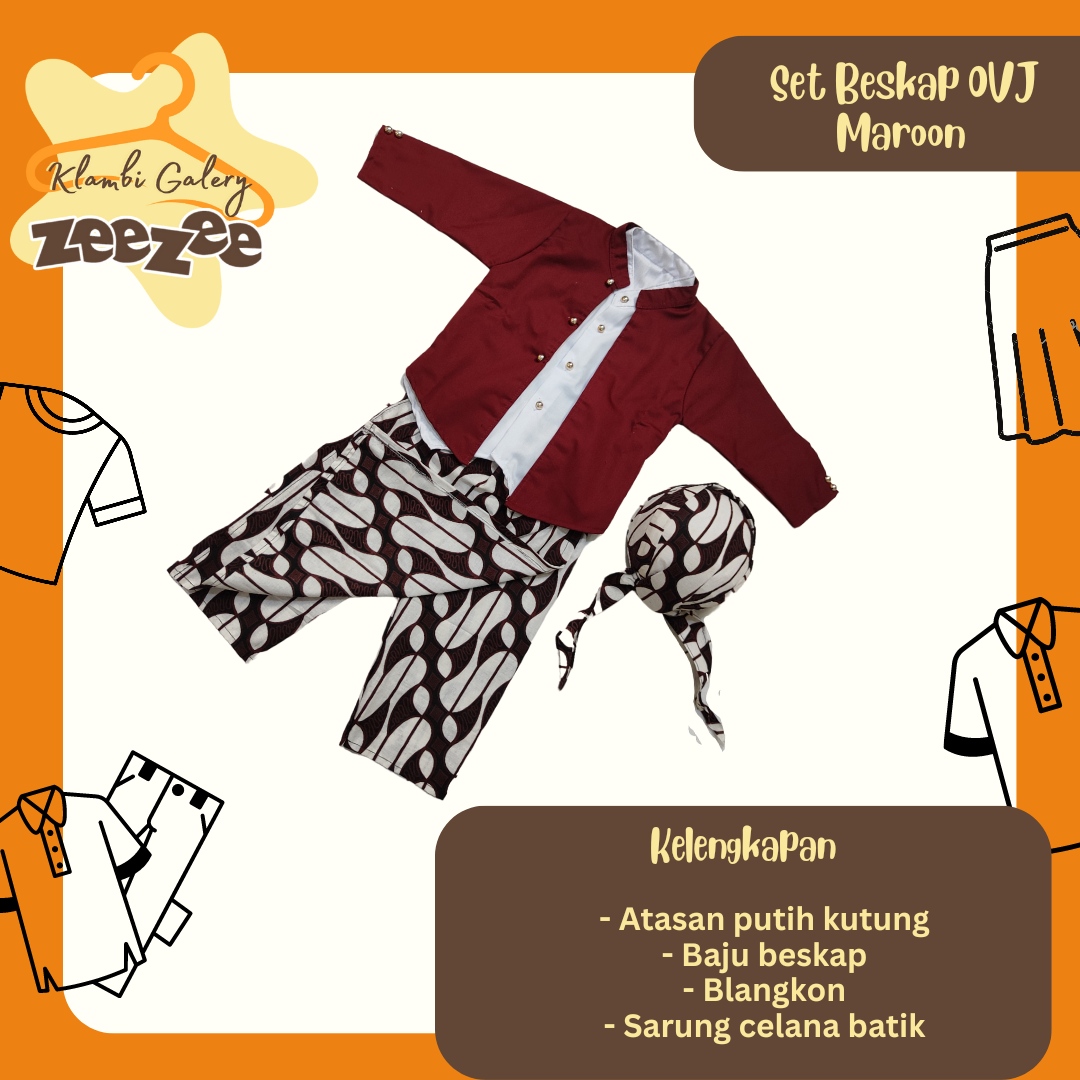 SET BESKAP OVJ MAROON
