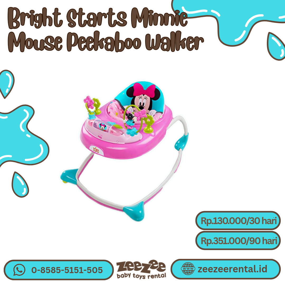 BABY WALKER BRIGHT STARTS MINNI MOUSE