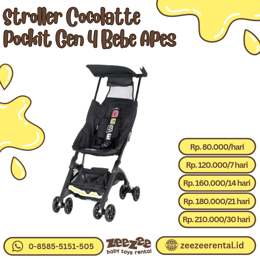STROLLER COCOLATTE POCKIT GEN 4 BEBE APES