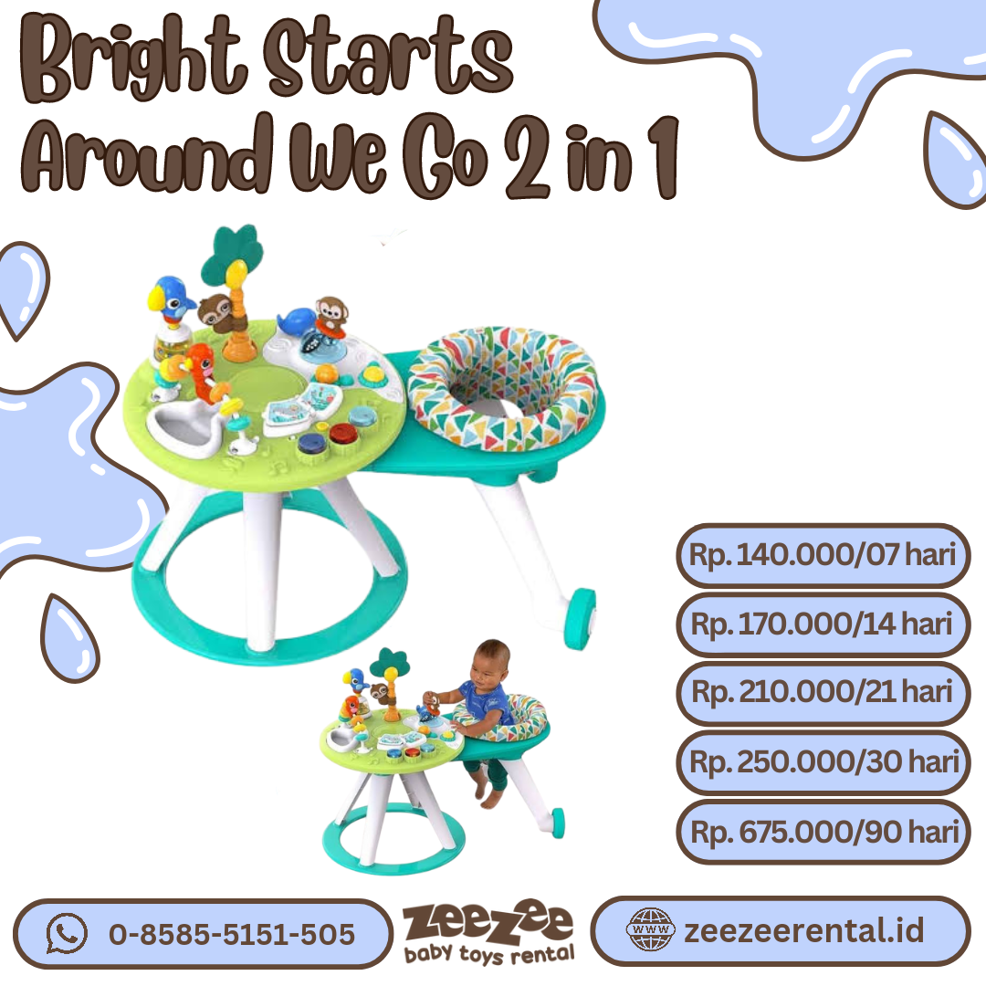 BRIGHT STARTS AROUND WE GO 2 IN 1