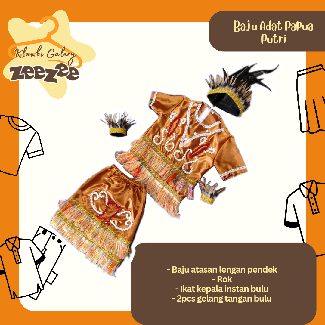 BAJU ADAT PAPUA PUTRI