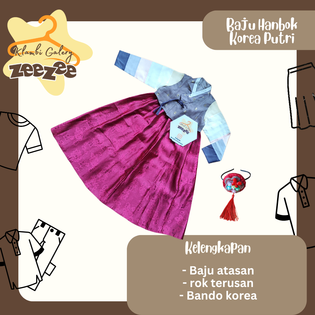 BAJU HANBOK KOREA PUTRI
