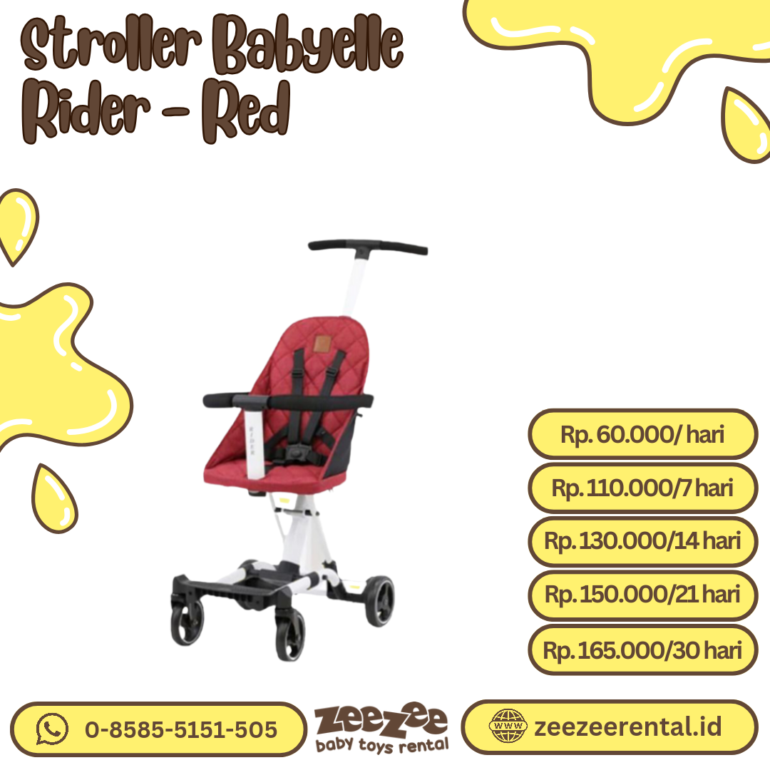 STROLLER BABYELLE RIDER RED