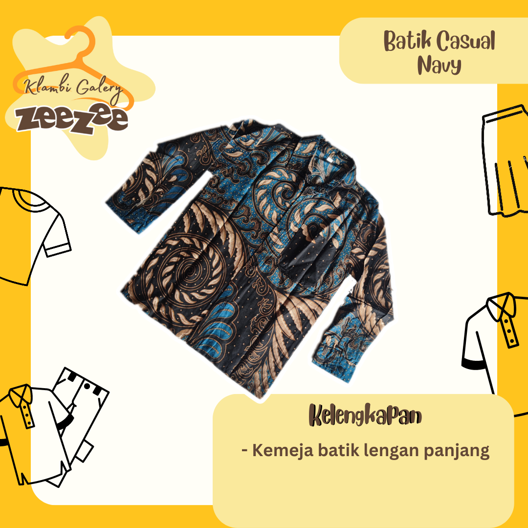 BATIK CASUAL NAVY