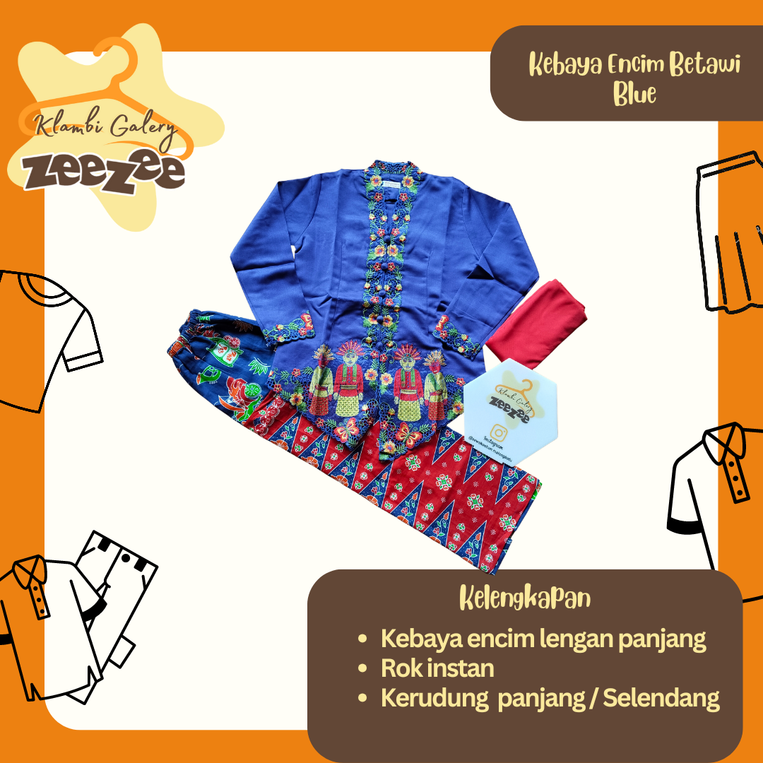 KEBAYA ENCIM BETAWI BLUE
