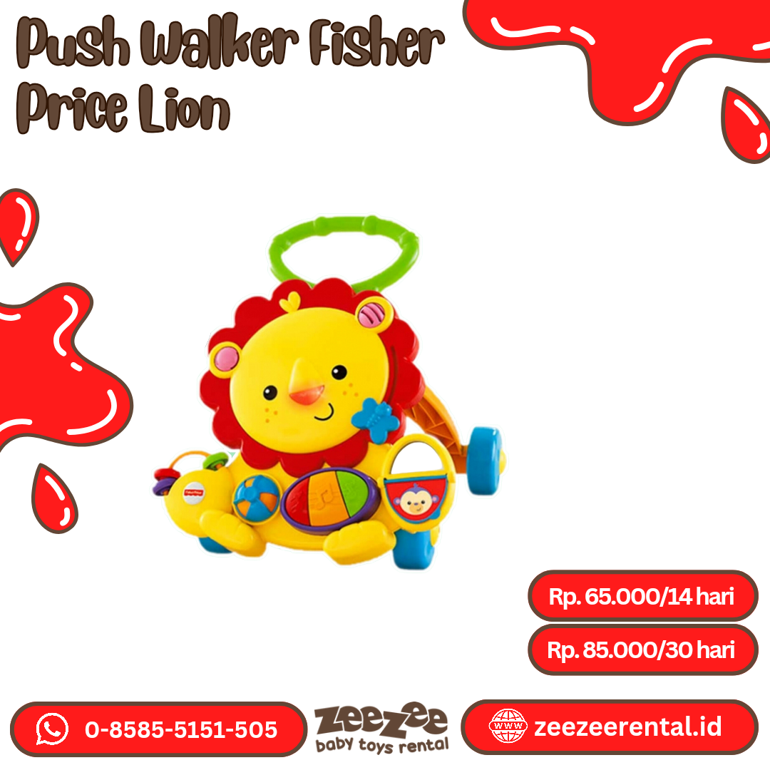 PUSH WALKER FISHER PRICE LION (2)