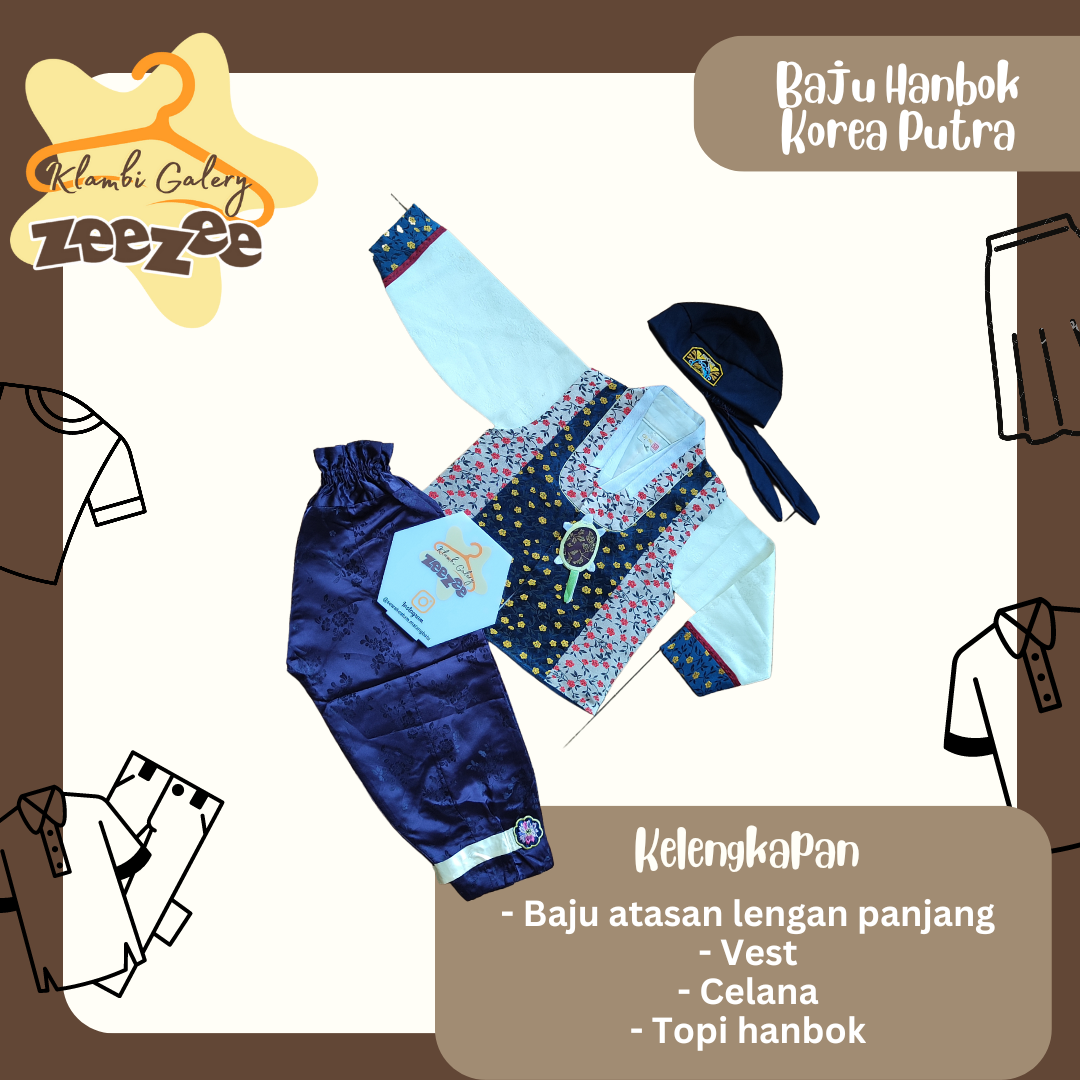 BAJU HANBOK KOREA PUTRA