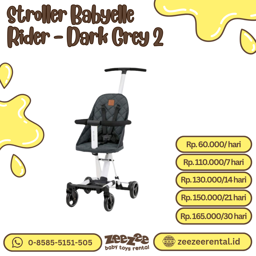 STROLLER BABYELLE RIDER - DARK GREY (II) 