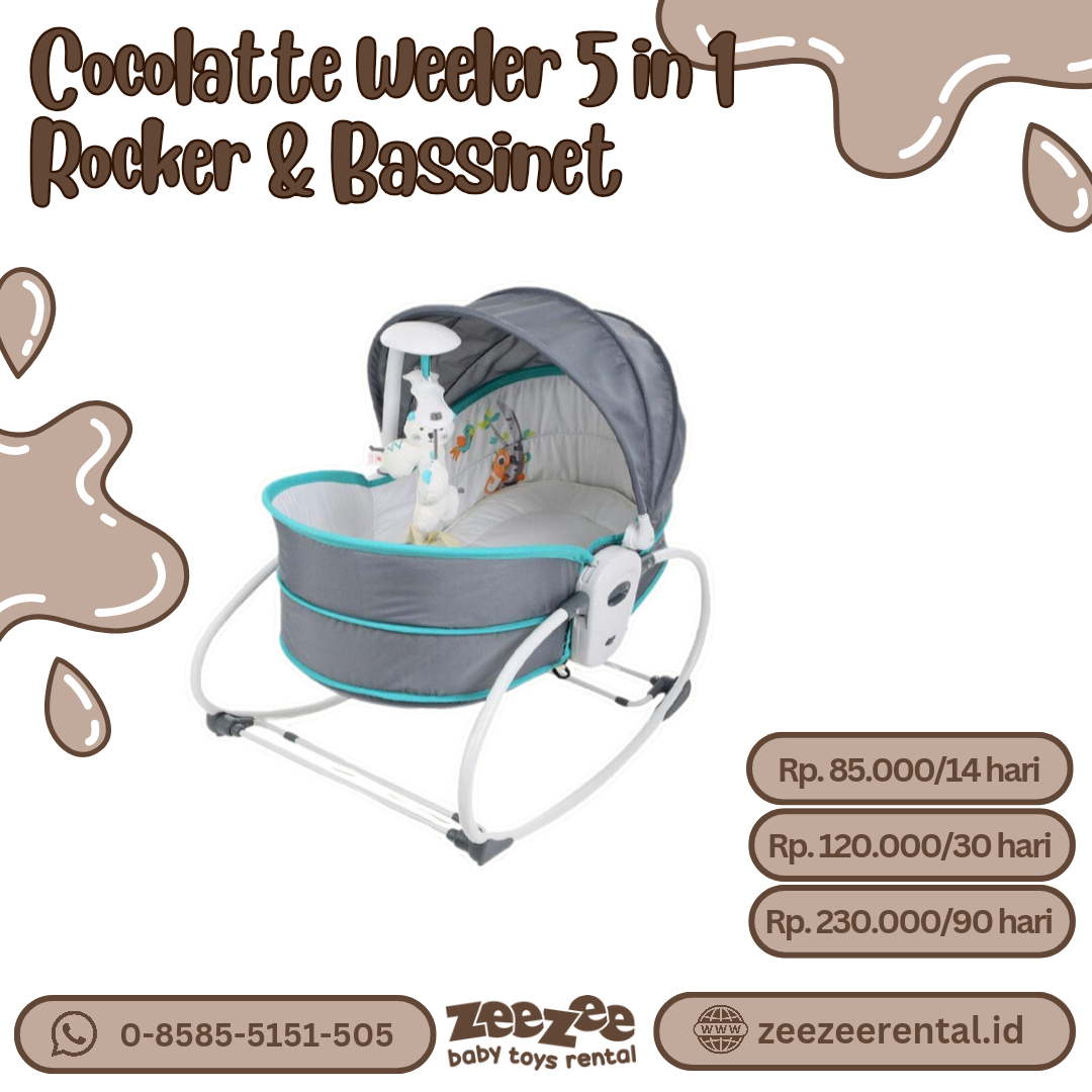 COCOLATTE WEELER 5 IN 1 ROCKER & BASSINET