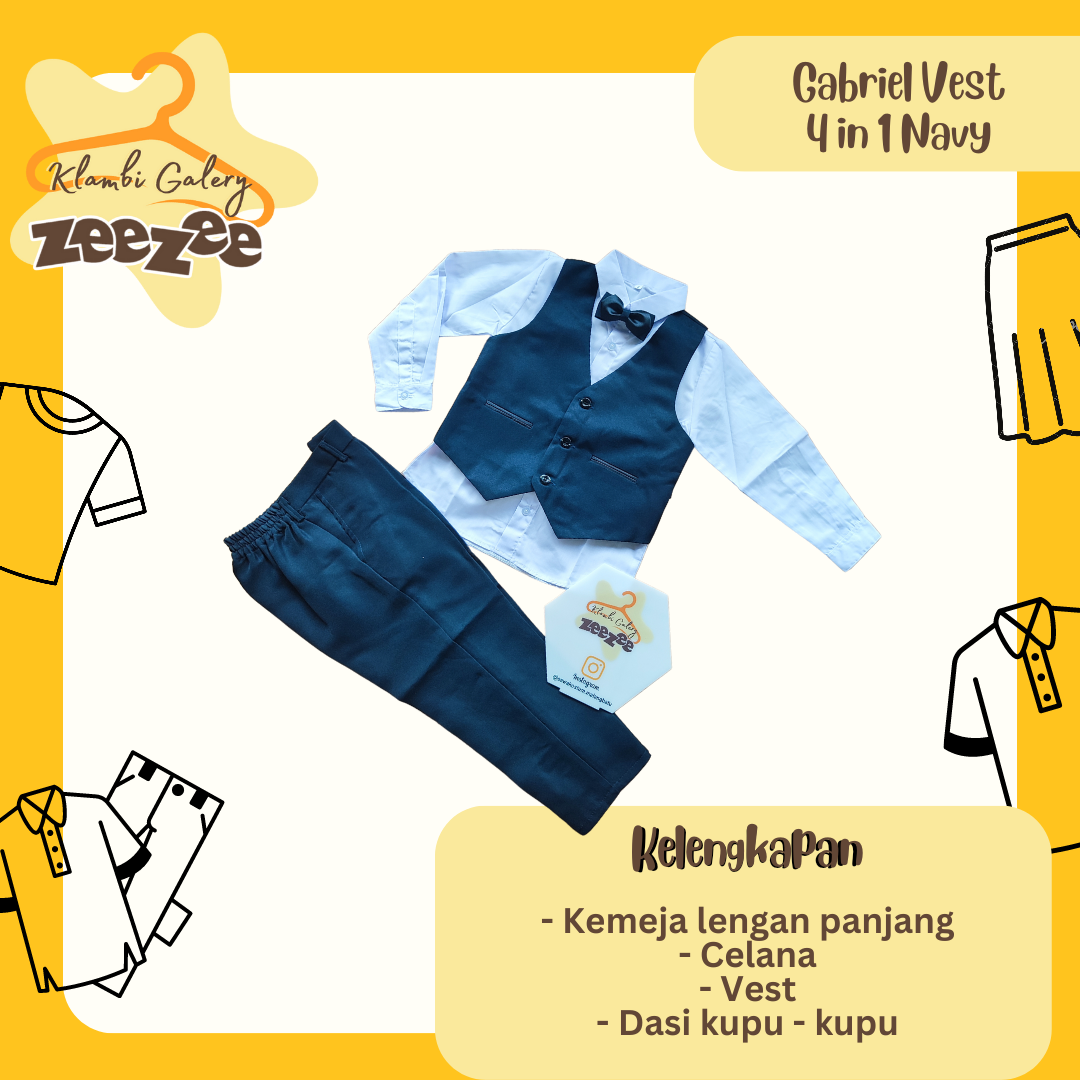 GABRIEL VEST 4IN1 NAVY