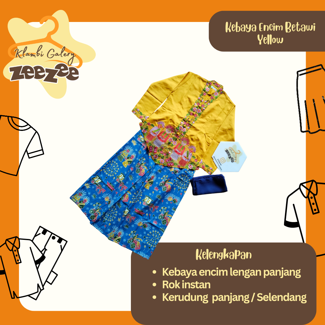 KEBAYA ENCIM BETAWI YELLOW 
