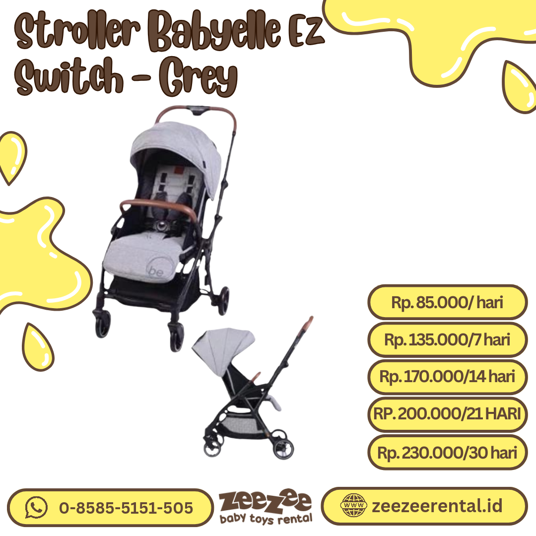 STROLLER BABYELLE EZ SWITCH - GREY