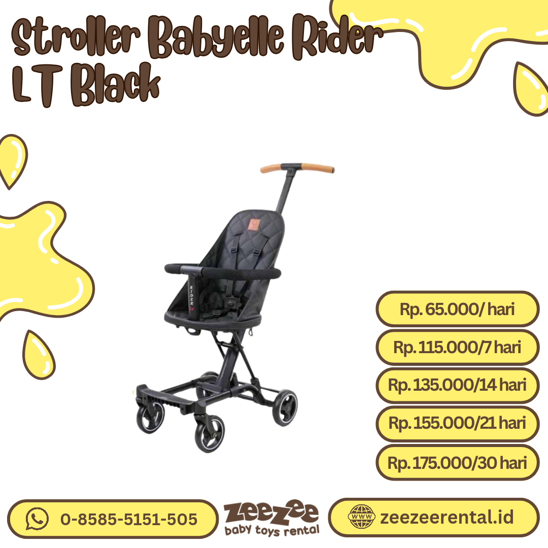 STROLLER BABYELLE RIDER LT BLACK