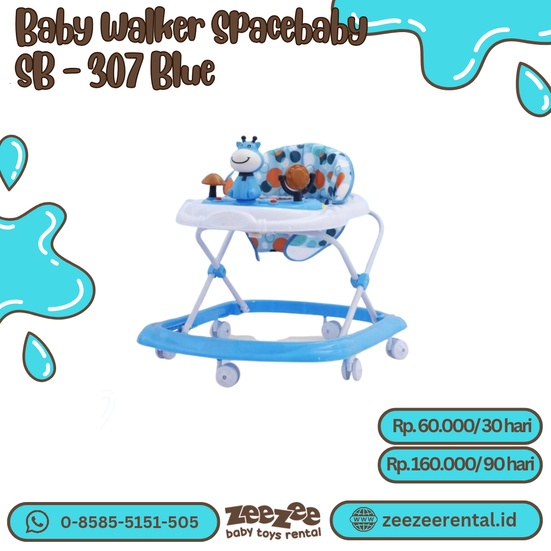 BABY WALKER SPACEBABY SB - 307 BLUE