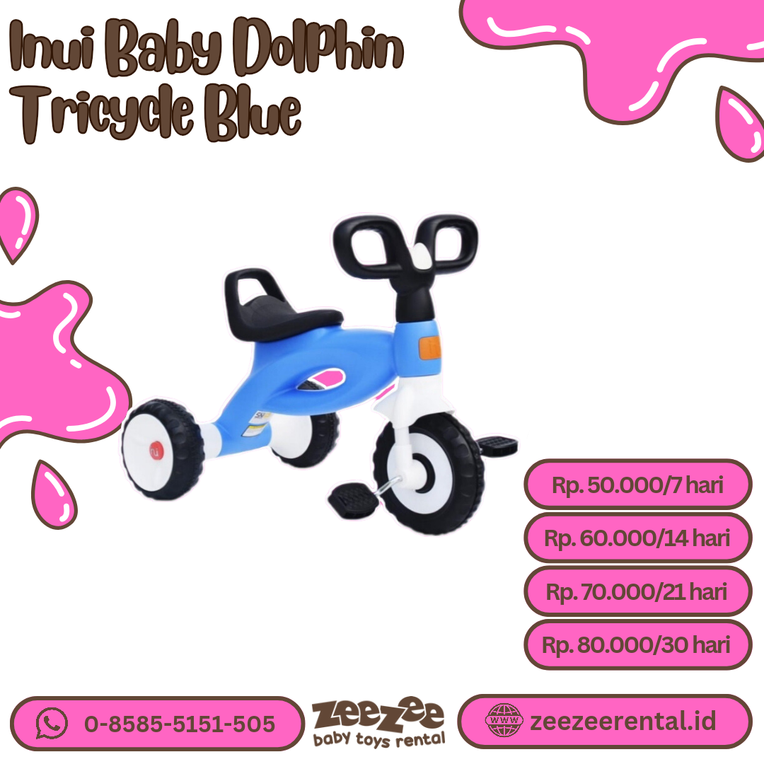 INUI BABY DOLPHIN TRICYCLE BLUE