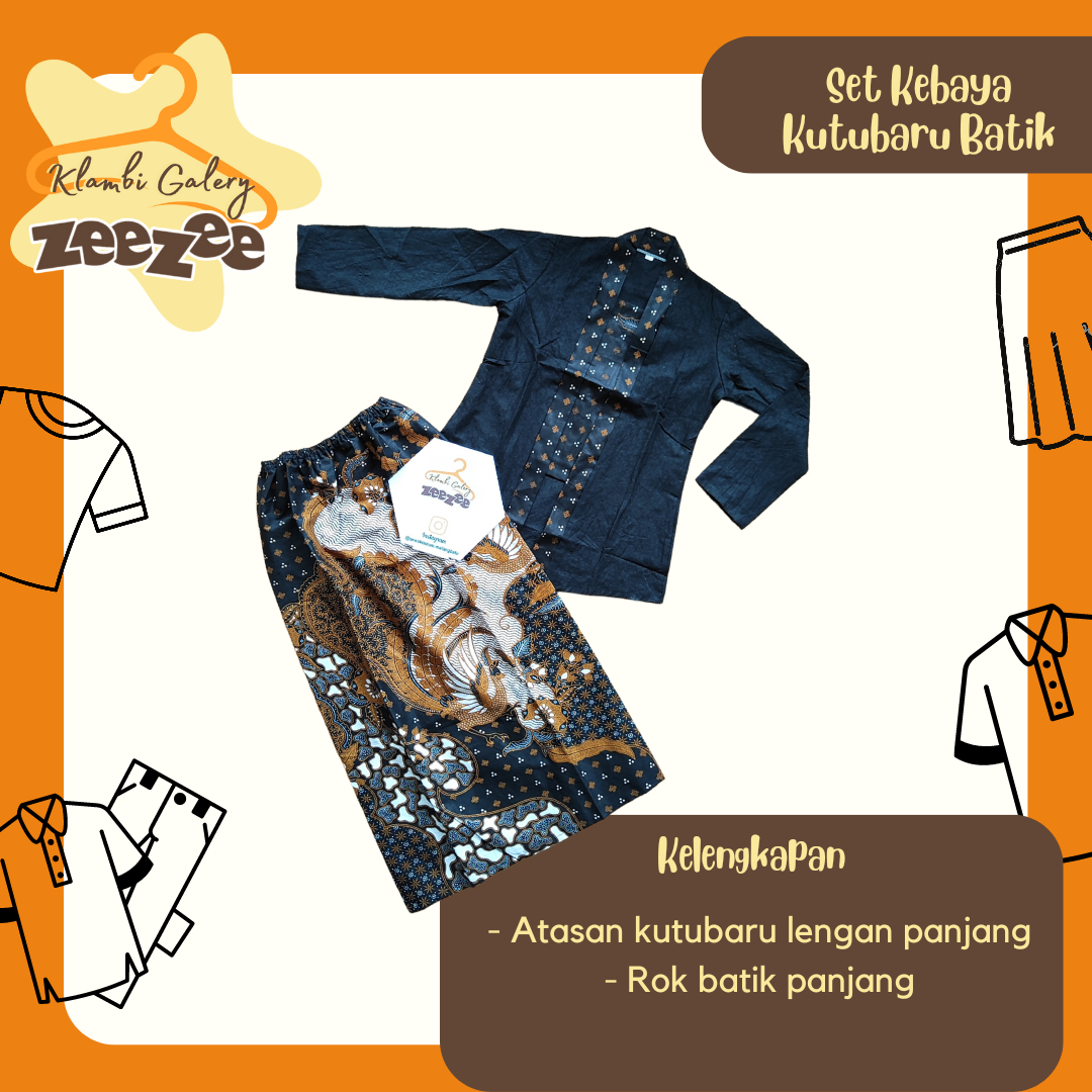 SET KEBAYA KUTUBARU BATIK
